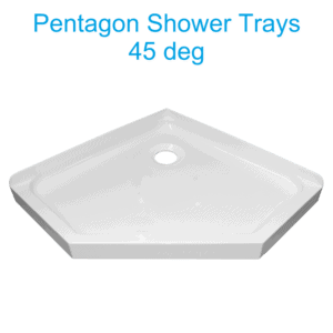 Pentagon 45 Deg Shower trays
