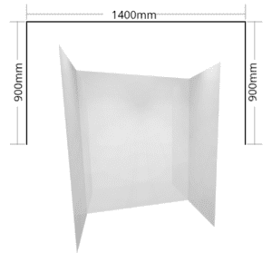 Shower liner Alcove 1400x900 Flat