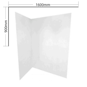 Shower liner 1600 x 900 flat 2 sided