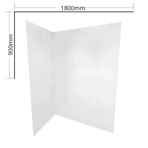 Shower liner 1800 x 900 flat 2 sided