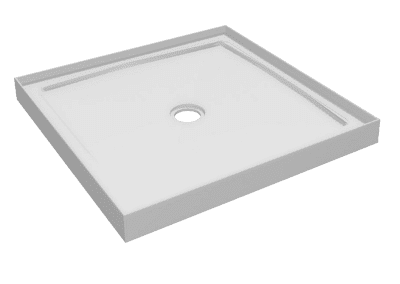 4 lip 900 x 900mm shower tray center waste
