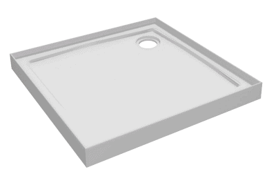 4 lip 900 x 900mm shower tray corner waste