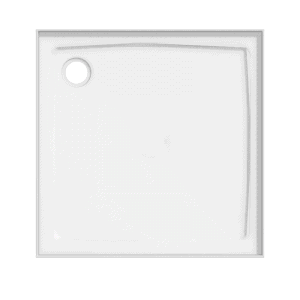 4 lip 900 x 900mm shower tray rear waste