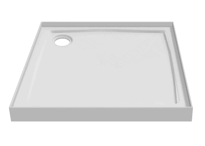 4 lip 900 x 900mm shower tray rear waste