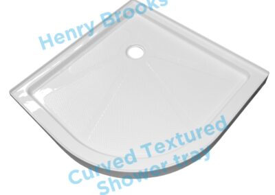 1000x1000 curved textured shower tray Henry Brooks