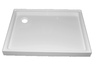 900x760mm 4 lip-LR waste Shower tray