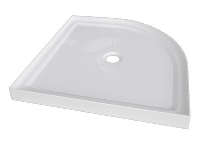 Curved Continuous upstand 900 center waste tray