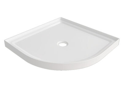 Curved Continuous upstand 900 center waste tray